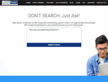 Tablet Screenshot of lootpost.com